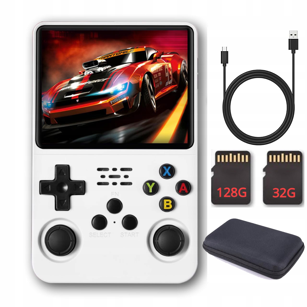 Přenosná mobilní herní konzole Retro 3.5" R36S 32GB 128GB 15000+ her