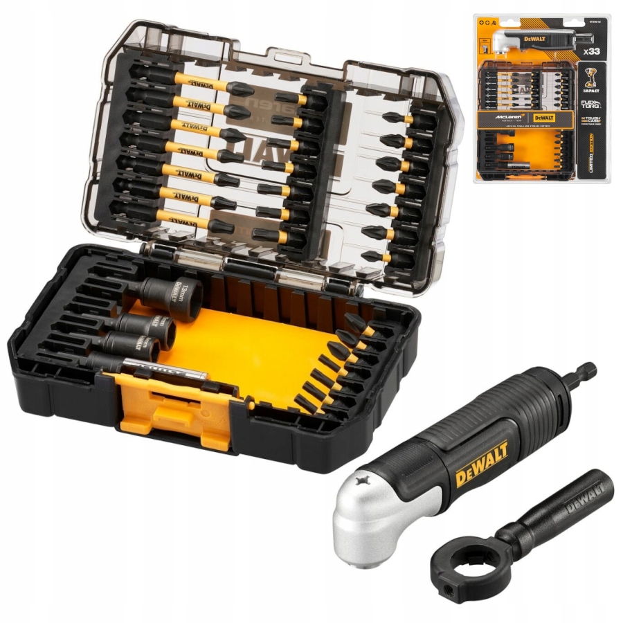 Dewalt Sada Příslušenství 33dílná S Úhlovým Nástavcem Maclaren