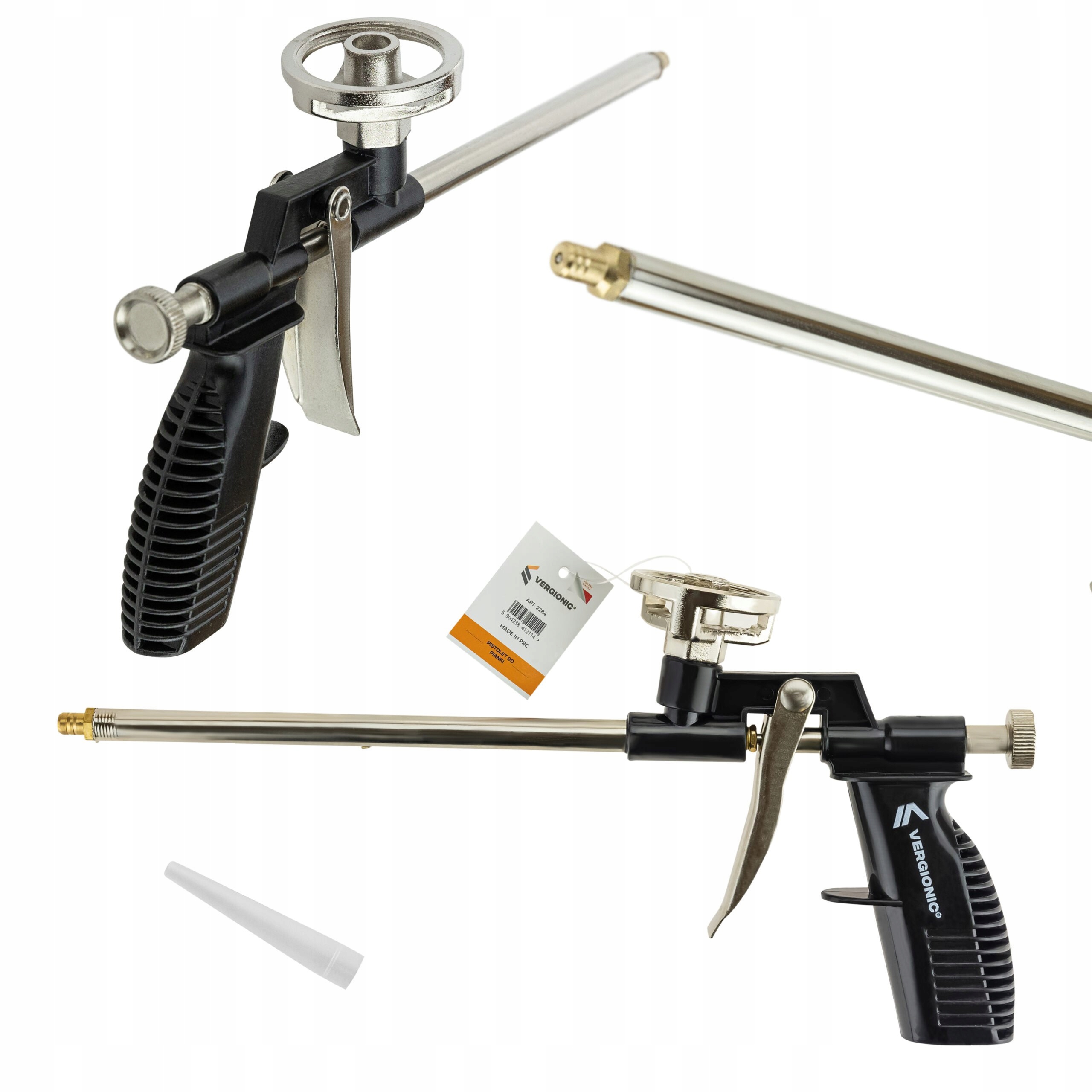 PISTOLET DO PIANKI PIANY MONTAŻOWEJ KLEJU METALOWY DYSZA Marka inna