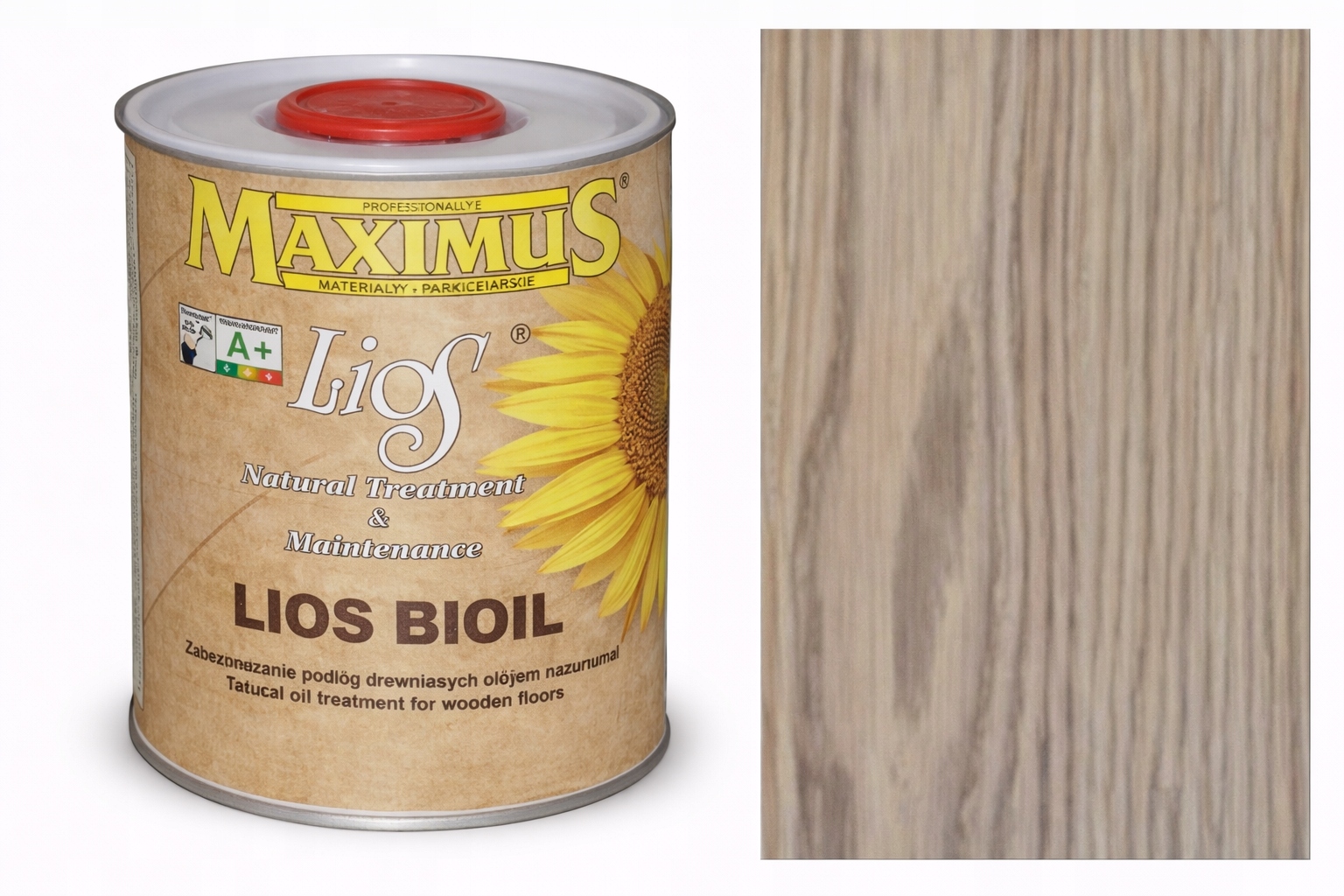 Maximus Lios Bioil Neve popelavý bronz 1L barvící olej na dřevo