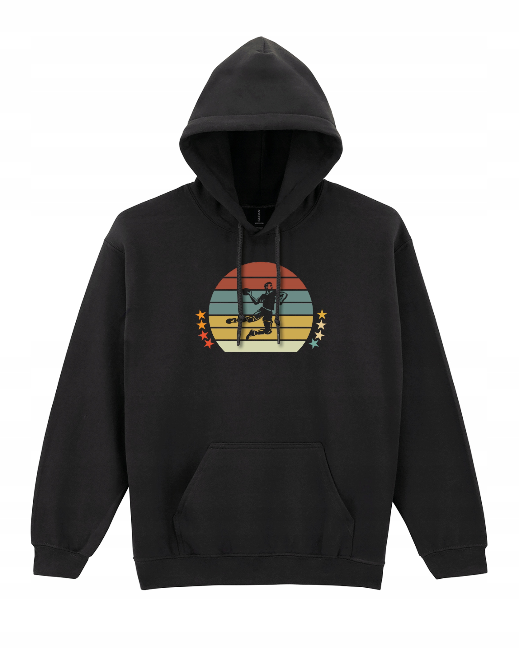 Házenkářská Mikina pro házenkáře, sportovní, Trénink Hřiště černá, XL