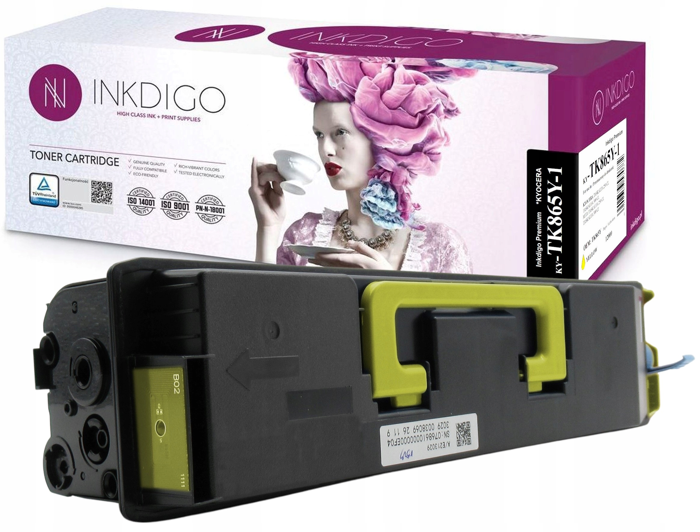 Toner Do Kyocera TK-865Y 250ci 300ci Premium XL