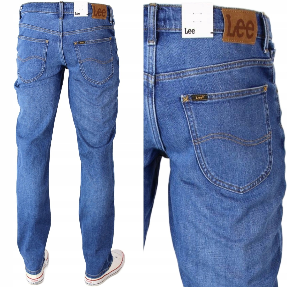 Lee Brooklyn Jeansy Spodnie Straight_ W31 L32