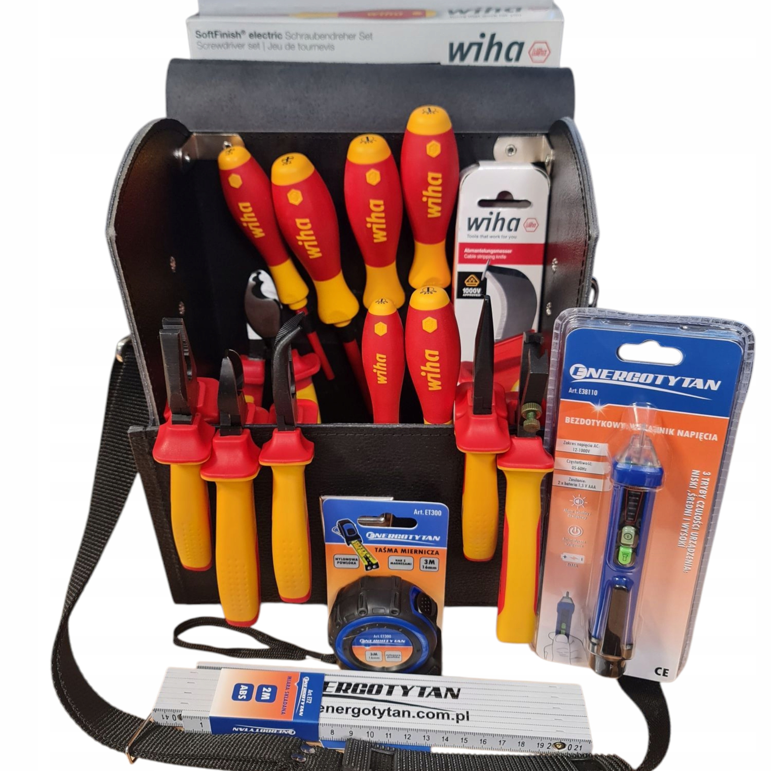 Taška na náradie pre elektrikára Wiha Energotytan 27-dielna, Súprava Elektrikára