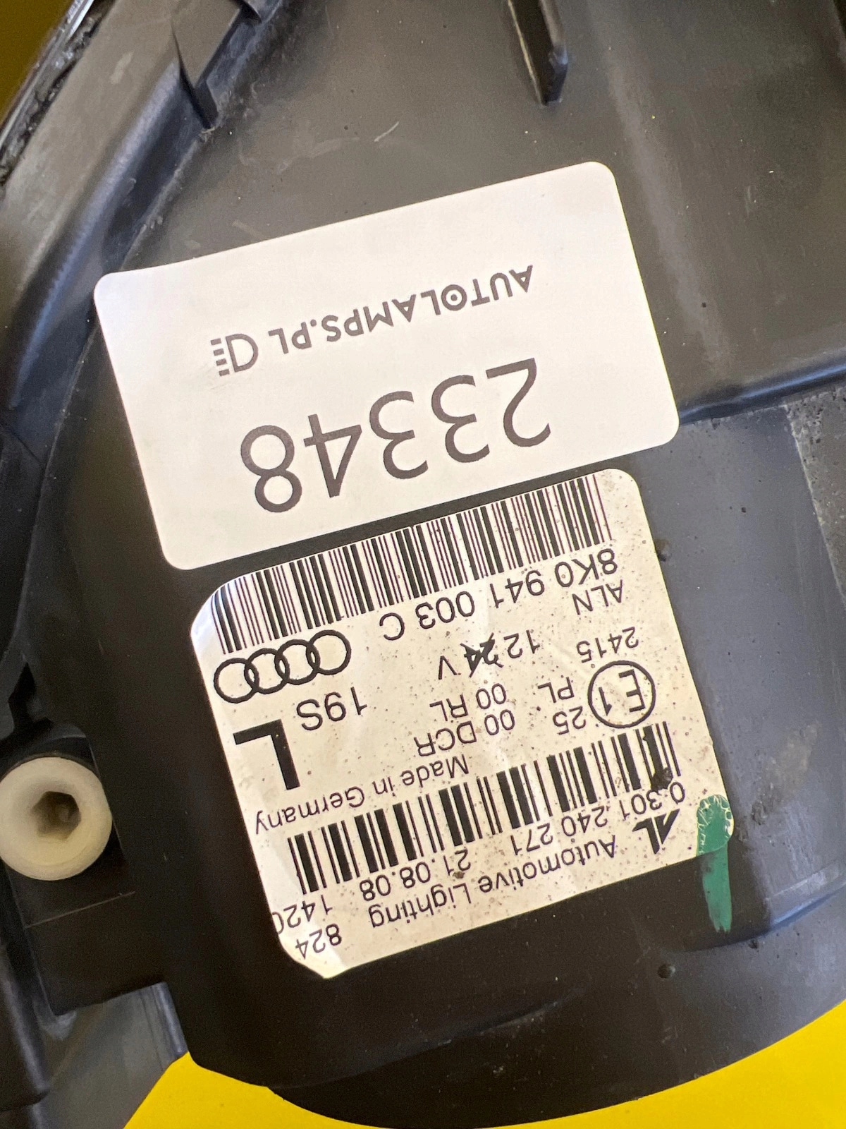 light left Audi A4 B8 8K0 Xenon non-setting 8K0941003C