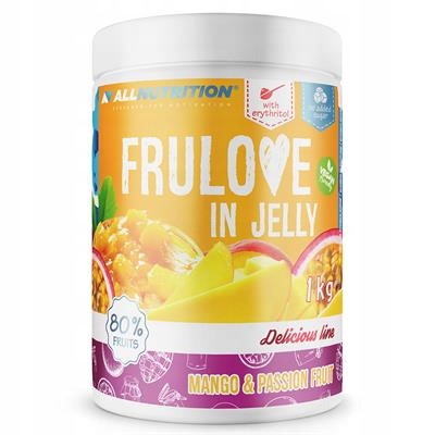 ALLNUTRITION FRULOVE IN JELLY 1KG MANGO-PASSION FRUIT BEZ CUKRU FRUŻELINA