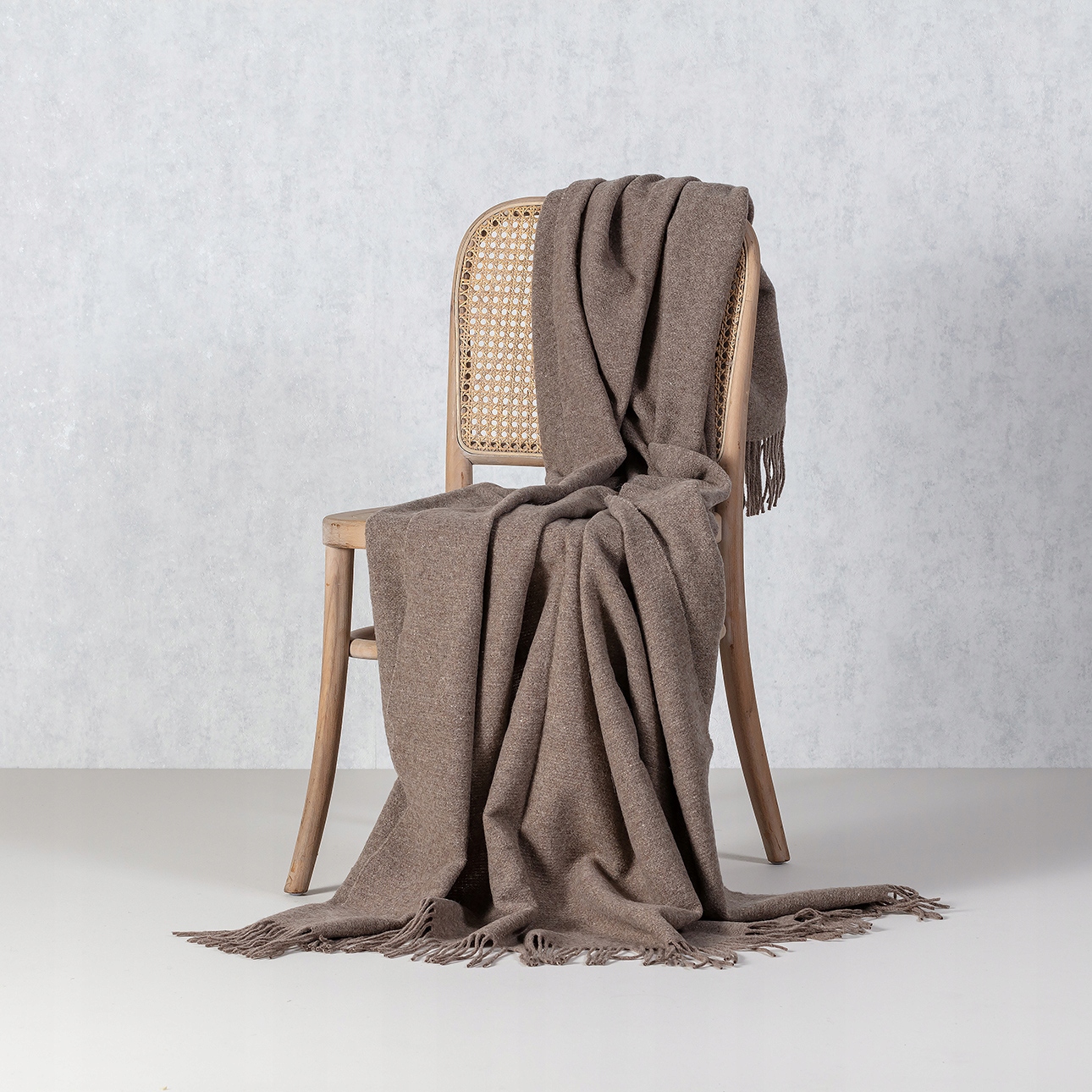 Dekoria Pled Merinos 140x200 cm melange hnědá