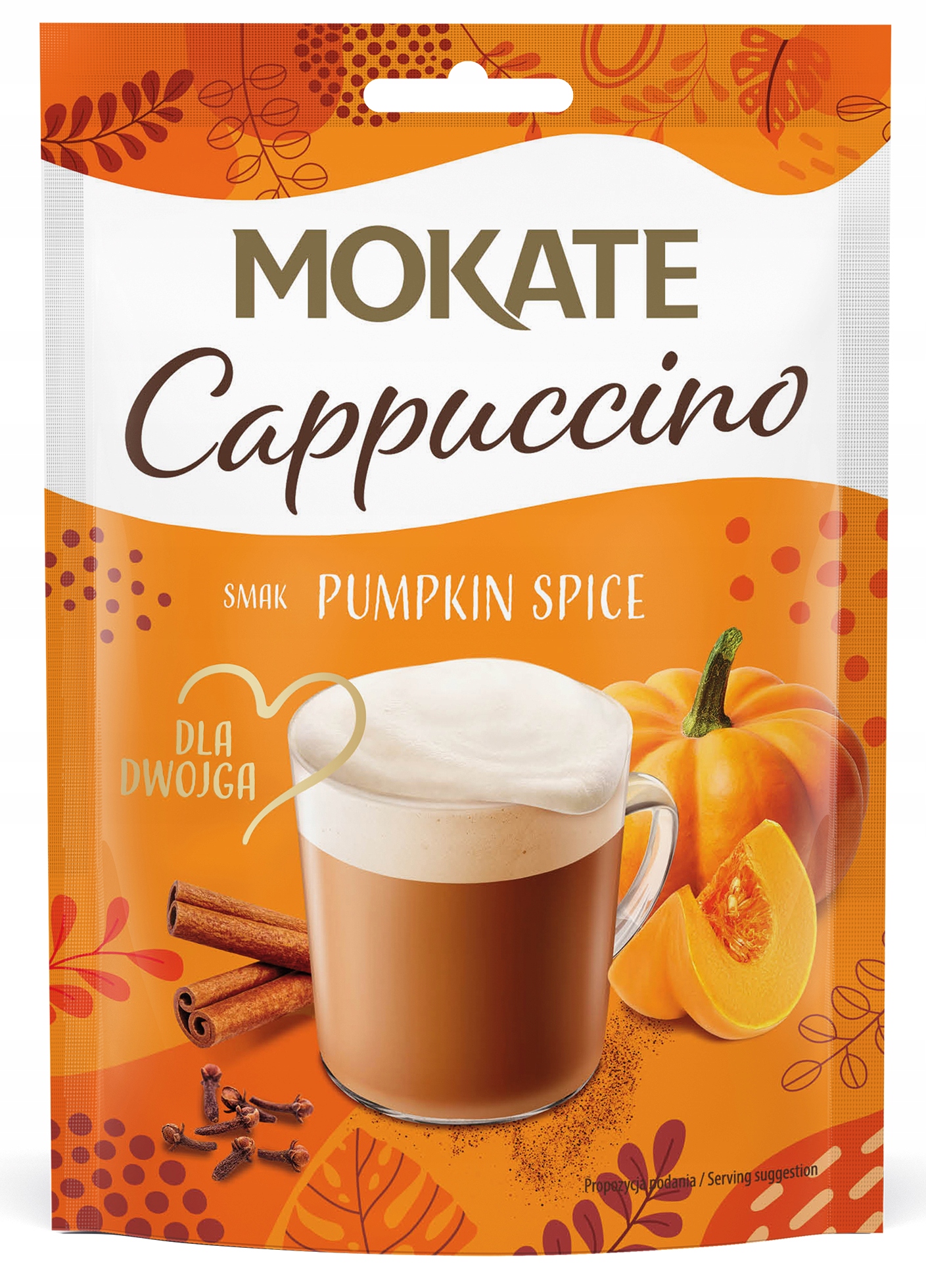 Levně 13X Kávový nápoj Káva Cappuccino Pumpkin Spice Latte Dýňový 40g Mokate