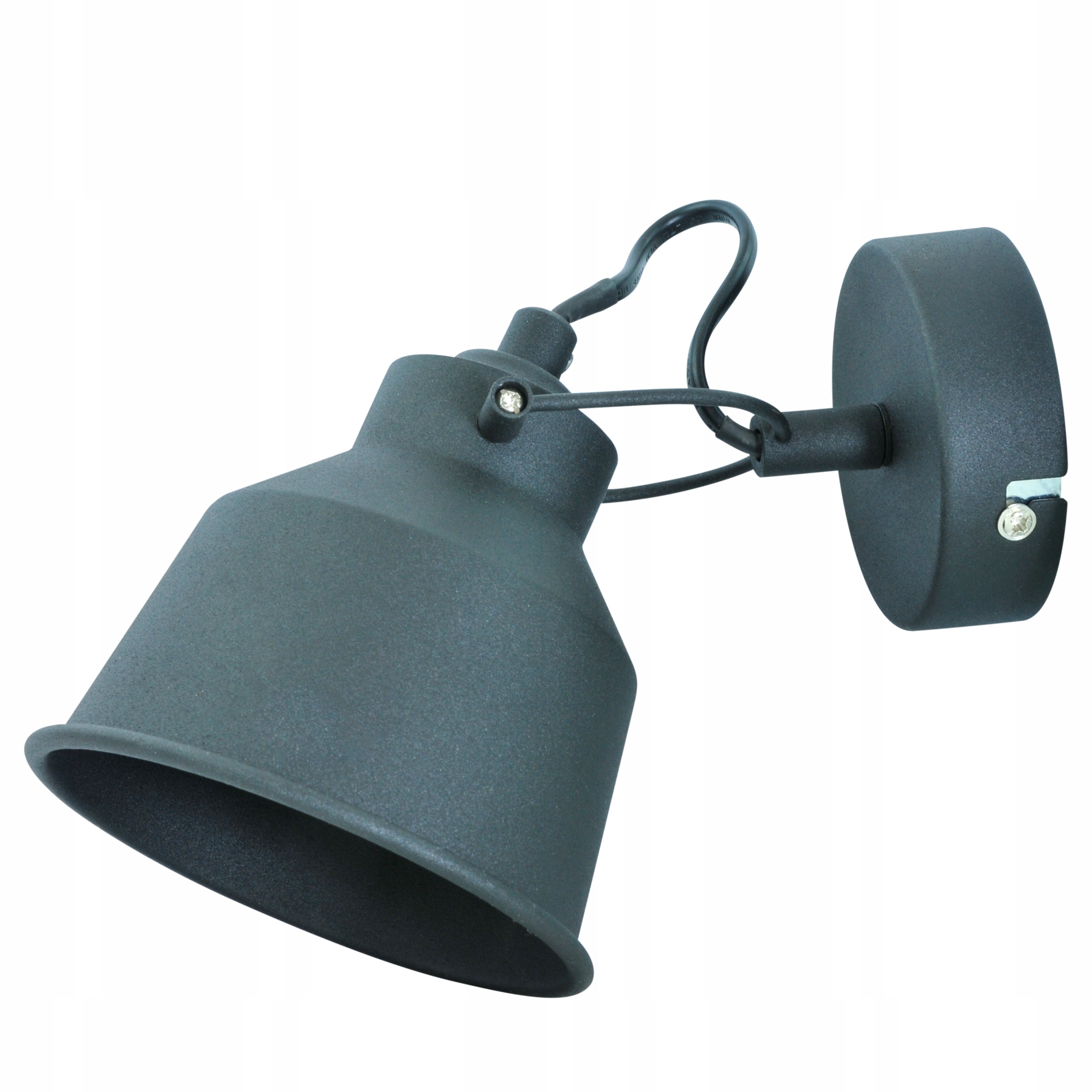 

Lampa kinkiet Vintage czarna E14 Led regulow Polux