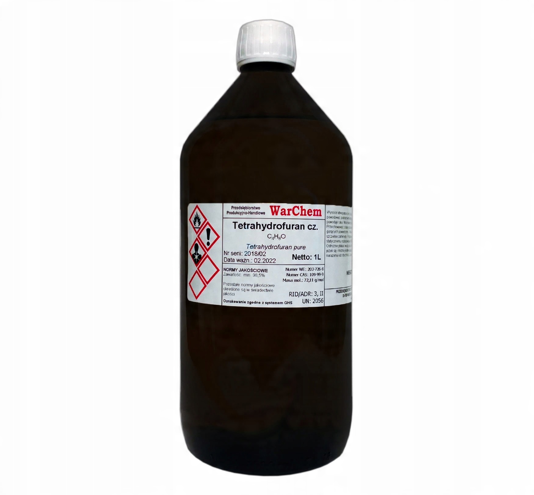 

Tetrahydrofuran Thf 1L Warchem [58527]