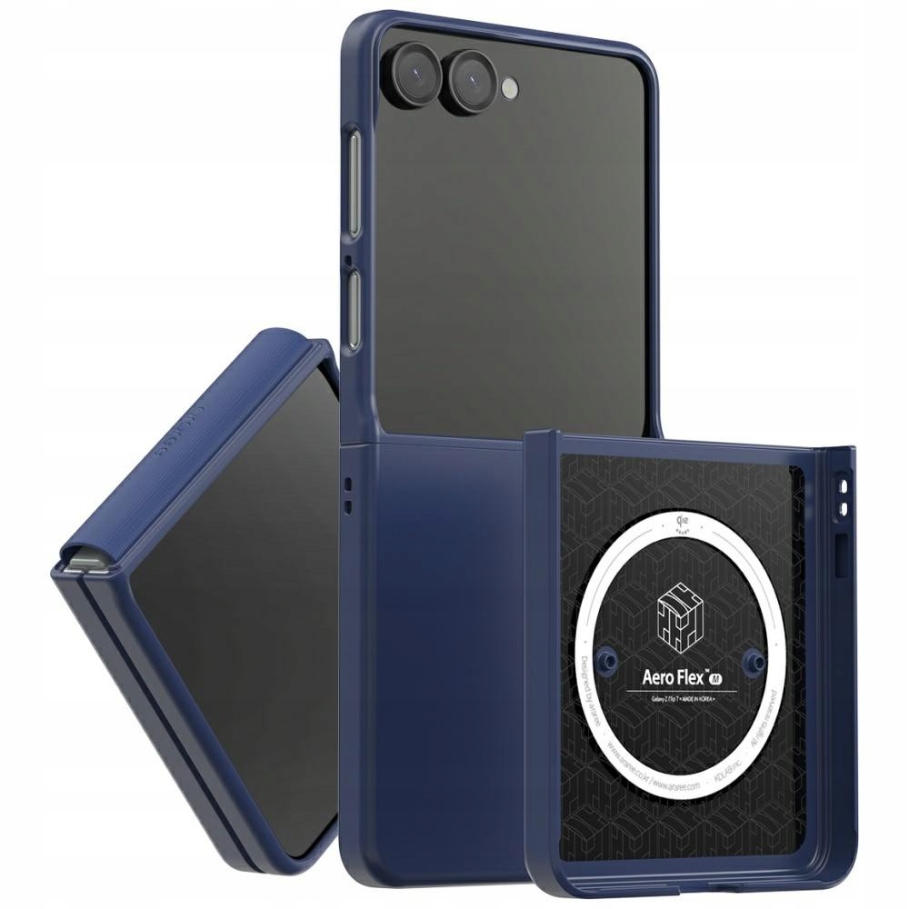 Pouzdro Araree Aero Flex M MagSafe Qi2 pro Samsung Galaxy Z Flip7 tmavě modré
