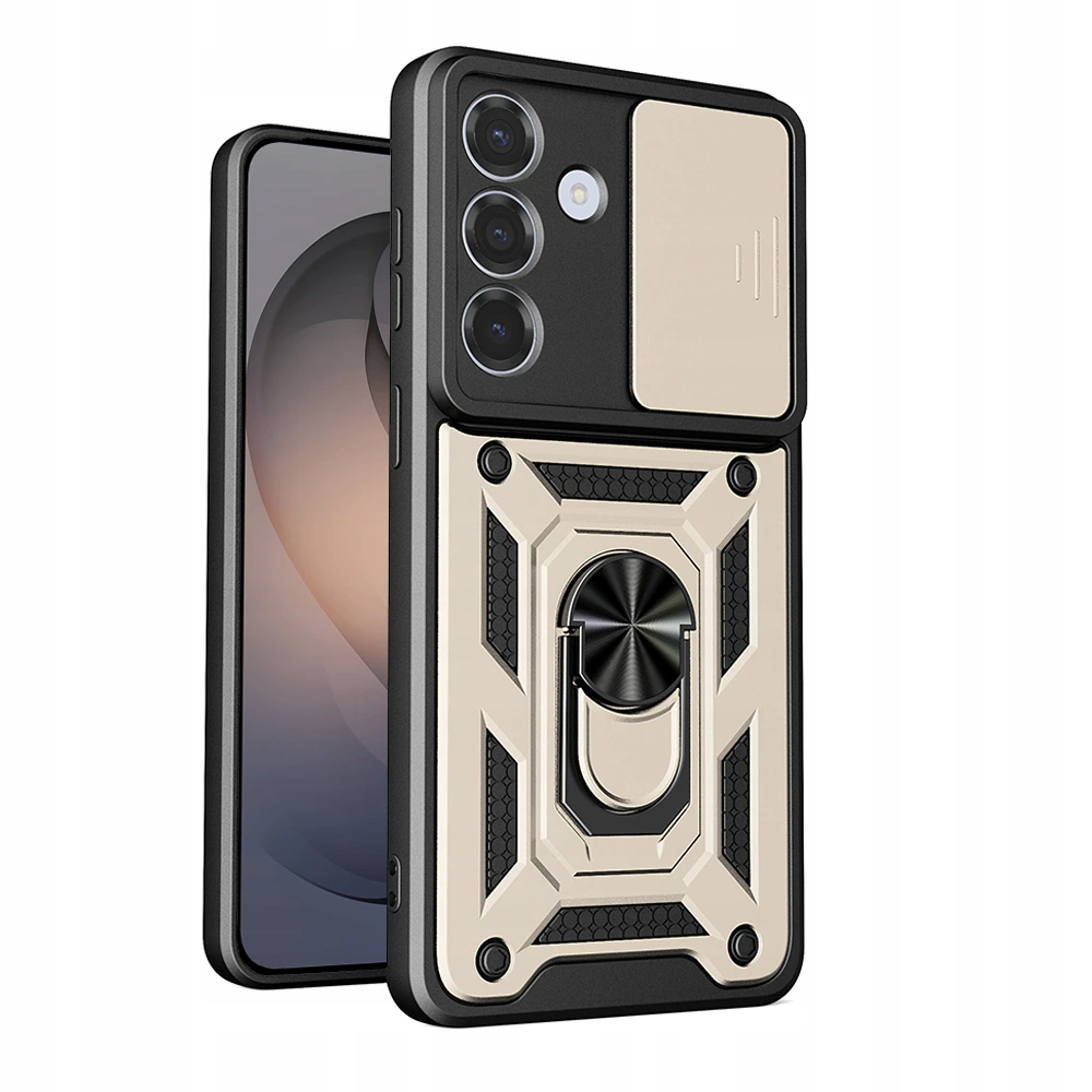 Techsuit seria CamShield, etui z przesuwaną Samsung Galaxy S26 złote