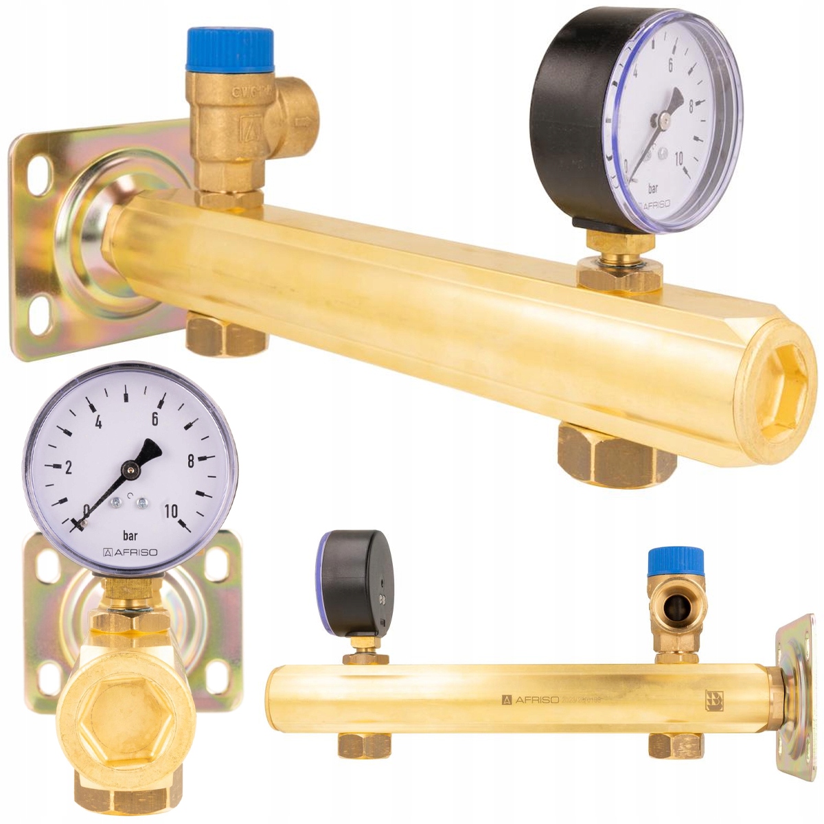 Skupina Bezpečnostná Tyč Na Teplú Úžitkovú Vodu Mosadzná Cwu 6 Bar Afriso