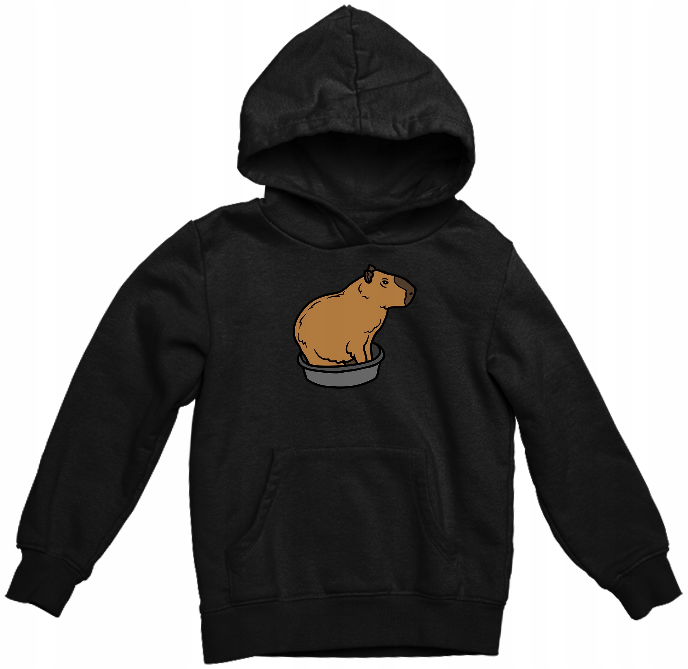 

Bluza Z Kapturem Kapibara Fana Czarna 6 XL