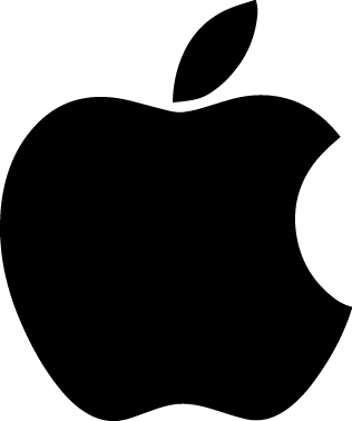 

Naklejka na auto samochód Apple