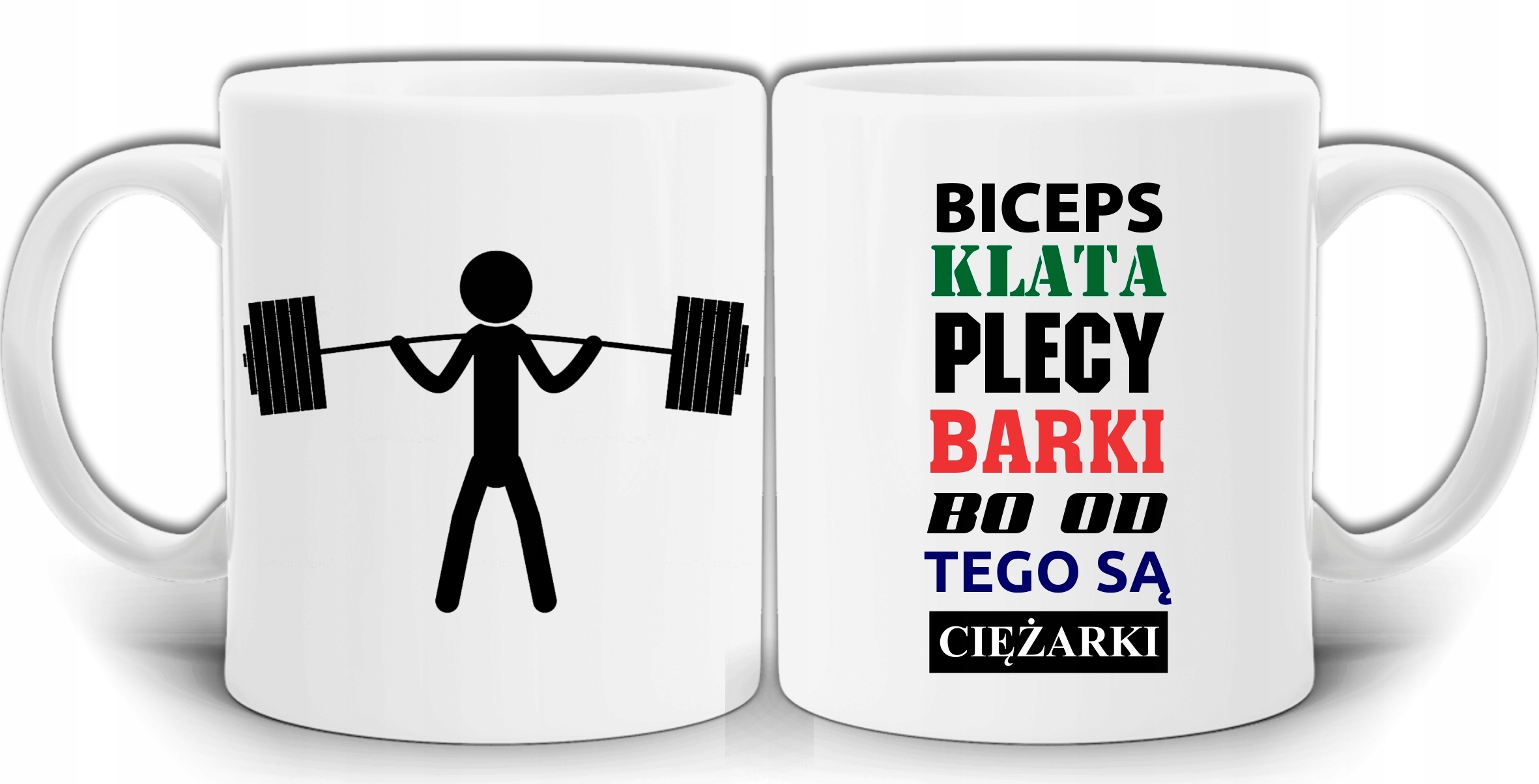 

Kulturysta Biceps Klata Barki Kubek +pudełko GW84