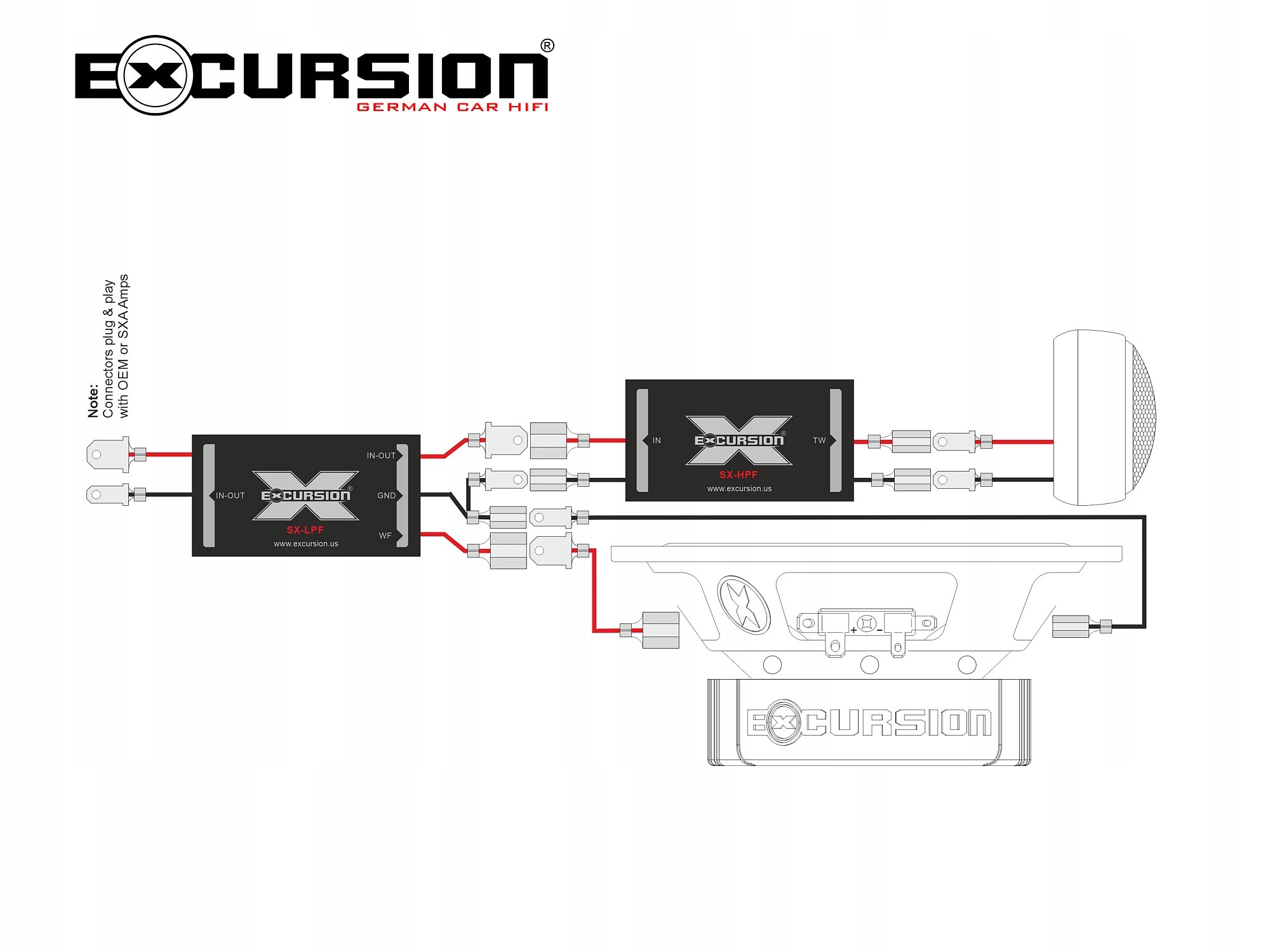 EXCURSION SX-6C zestaw głośników Katowice EXPRESS Marka Excursion