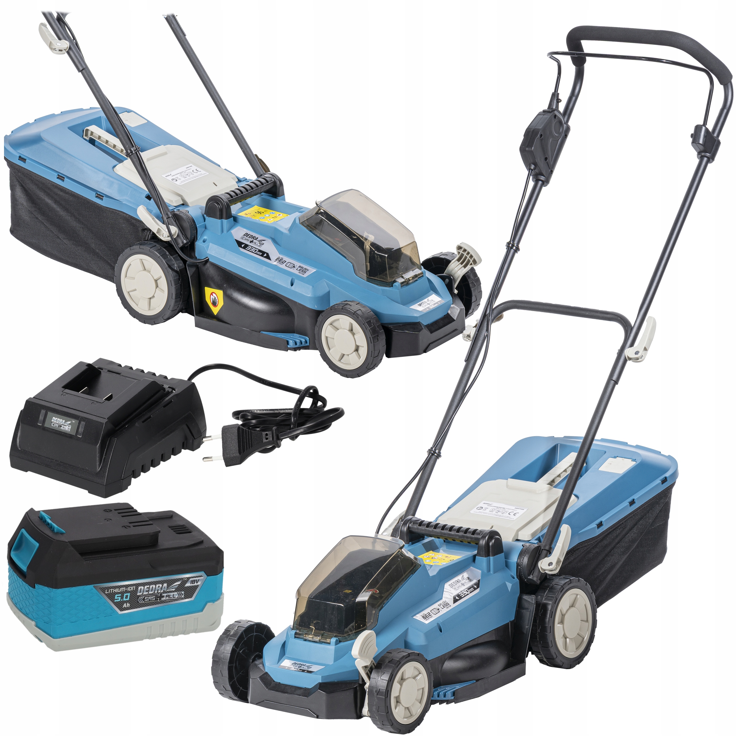 Kosiarka Akumulatorowa Dedra 33cm 1xAku 5Ah 18V Ładowarka Zestaw do 35minut
