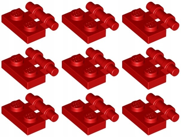 

Lego 2540 Zaczep 1x2 czerwony Nowy (5g) 9 szt.