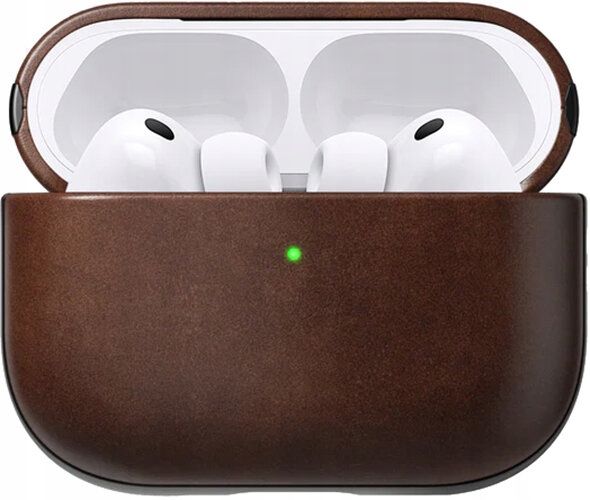 Pouzdro na sluchátka Nomad Modern Leather Case pro Apple Airpods Pro 3 Hnědé