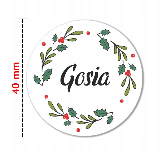 NAKLEJKI ŚWIĄTECZNE - PERSONALIZOWANE - 24 SZT Kod producenta SE-EŚ04