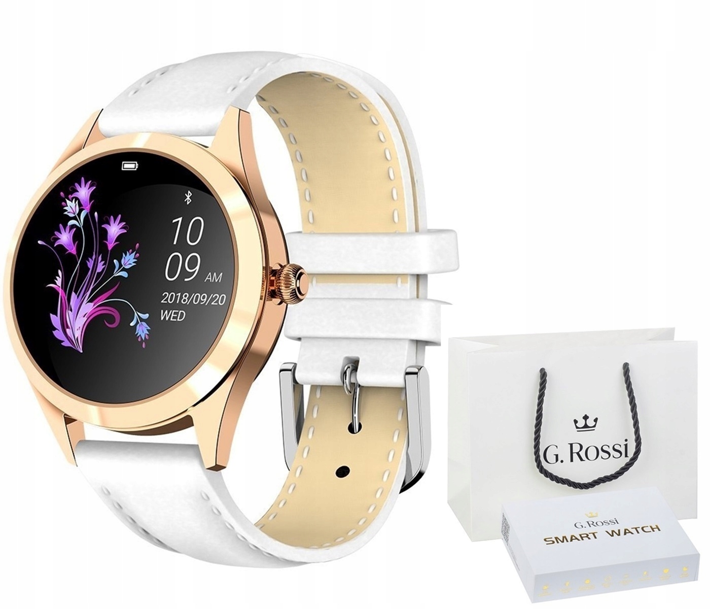 

Złoty Damski Zegarek Smartwatch Na Komunię