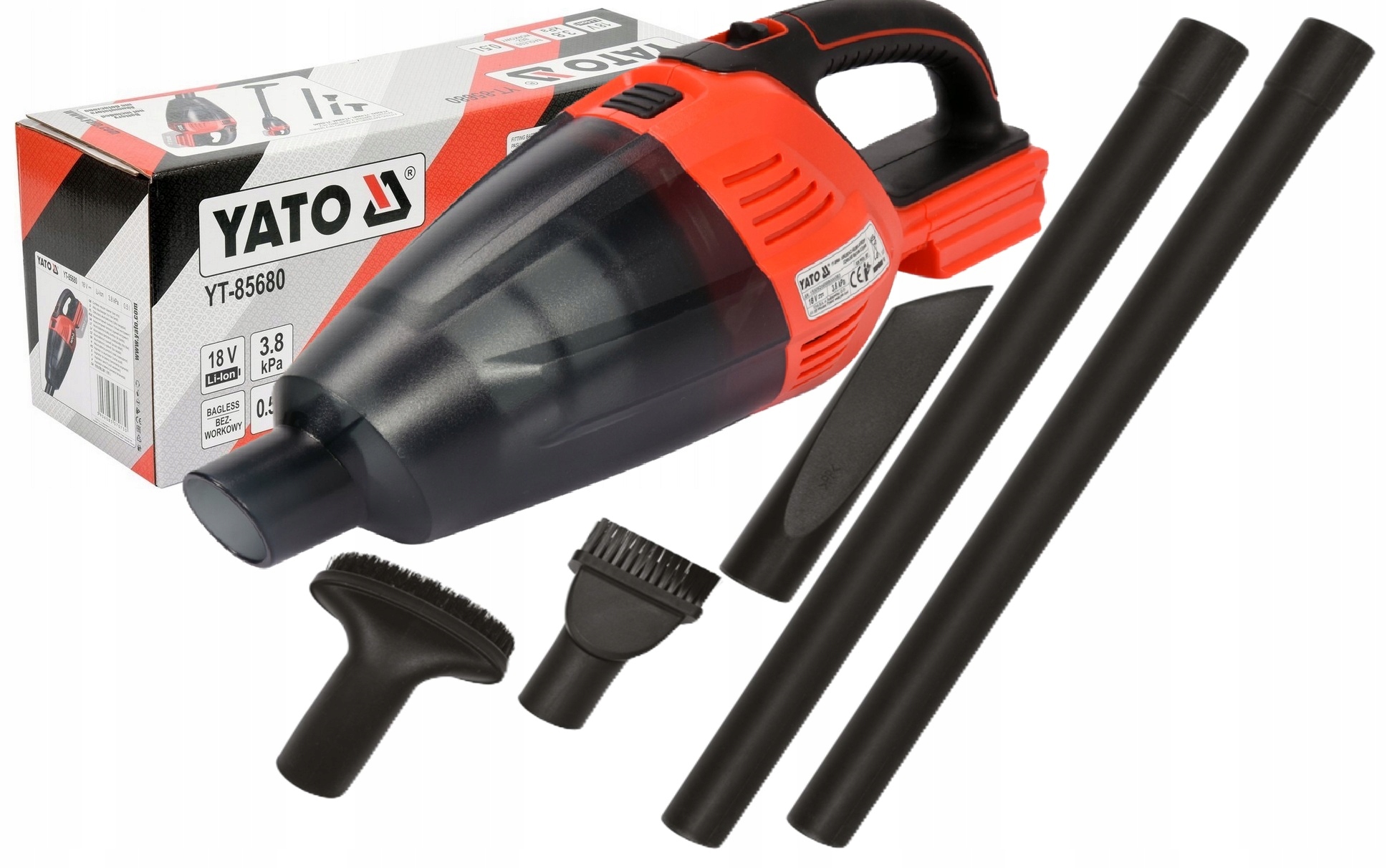 Tyčový Vysavač Do Auta Aku Bezsáčkový Těleso Body 18V YT-85680