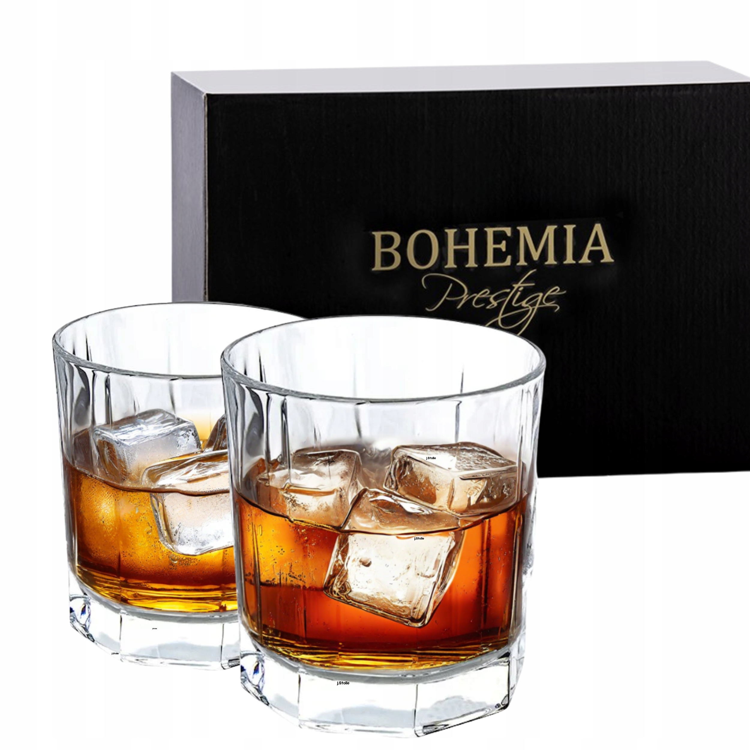 Křišťálové sklenice na whisky Bohemia Jumbo 430 ml 6 Ks s tlustým dnem