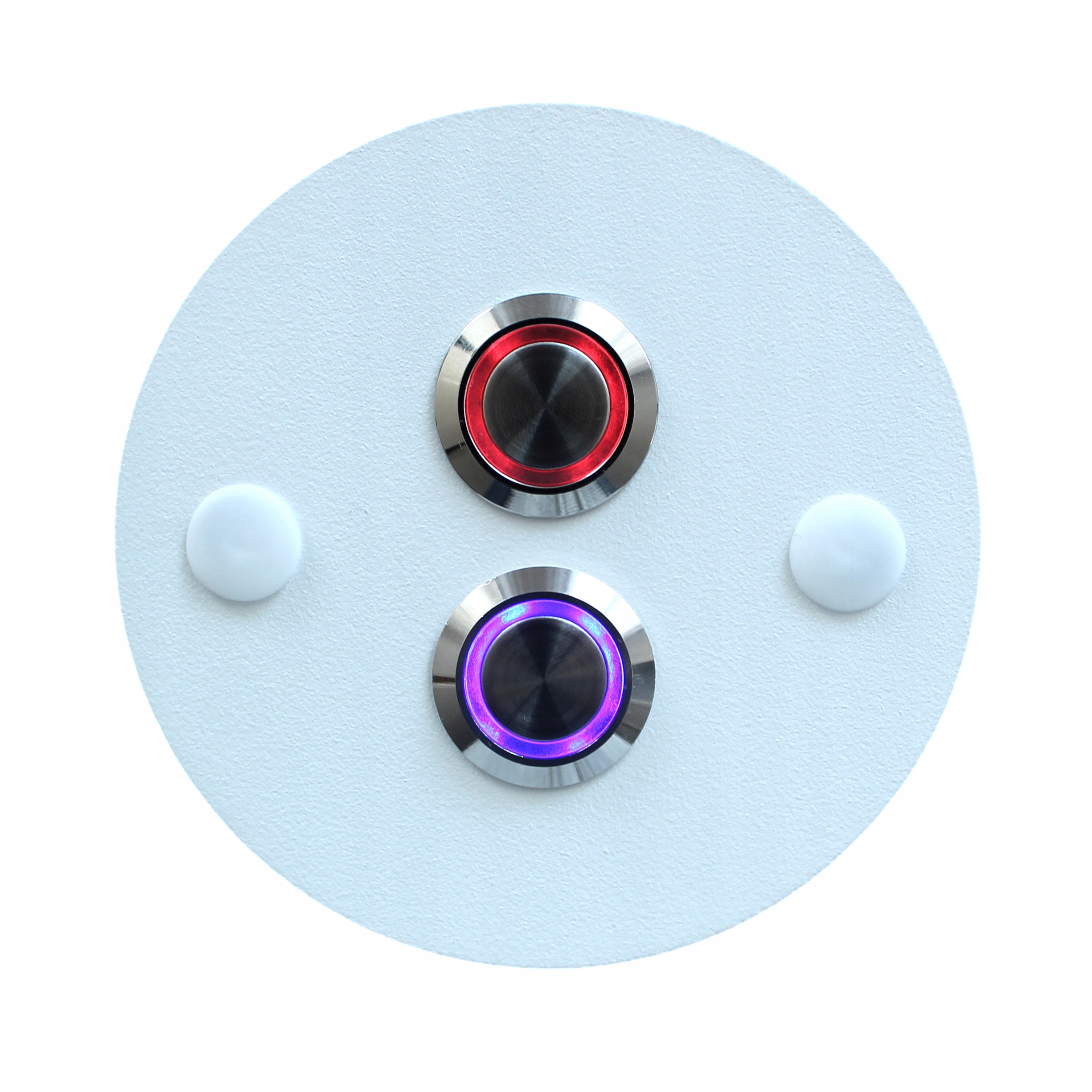 Dvojitý tlačítkový výstup vstupní brány dveří Led 8,5 kulatý bílý