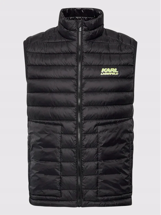 KARL LAGERFELD ORYGINALNY BEZRĘKAWNIK KAMIZELKA 52 Kolor czarny