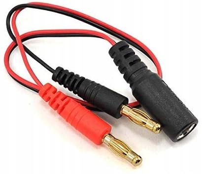 Banánový kabel 2.1DC na 4mm 30cm pro Fpv brýle Fatshark pro LiPo 2S 1500mAh