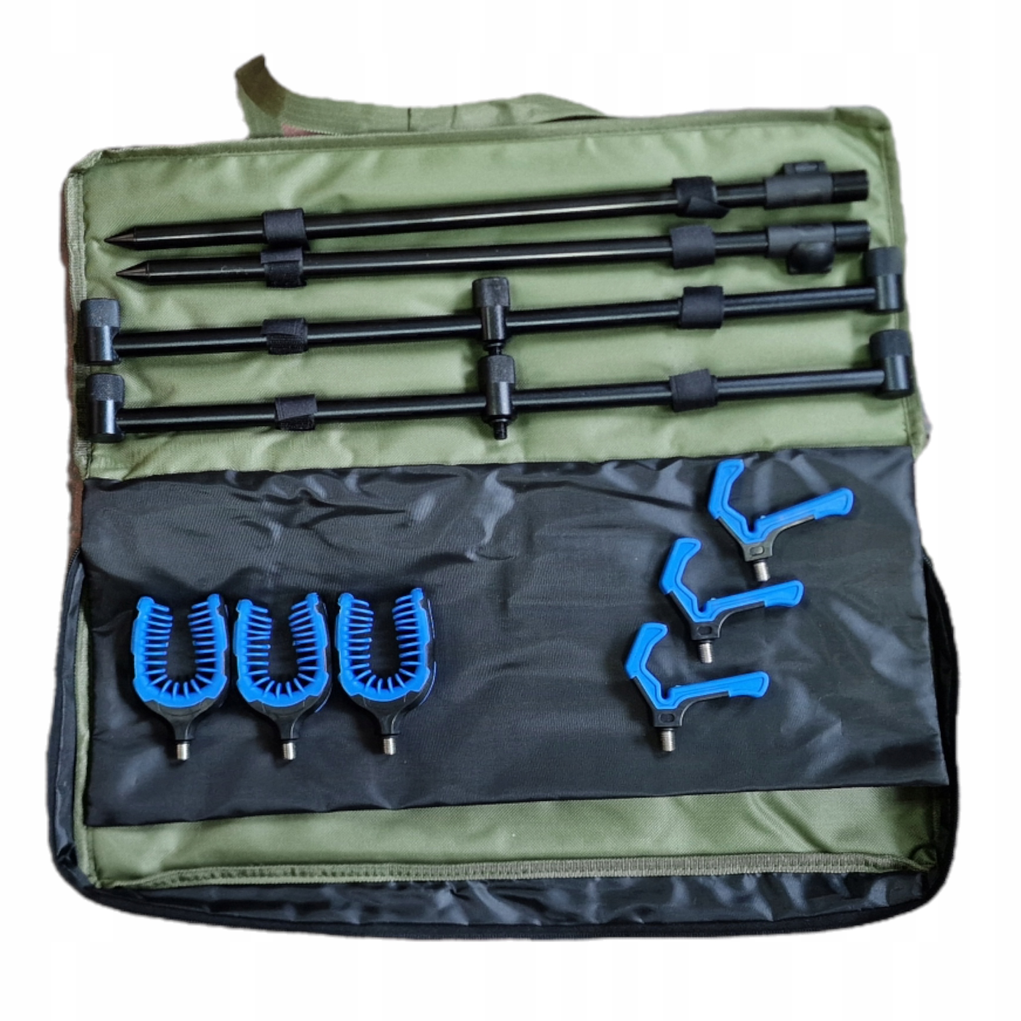 Zestaw 2x podpórka 2x buzz bar etui torba 6x końcówki feederowe 61261