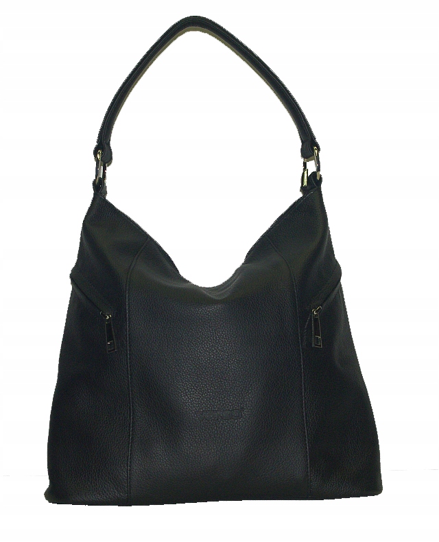 Verso dámská kabelka z přírodní lícové kůže, černá