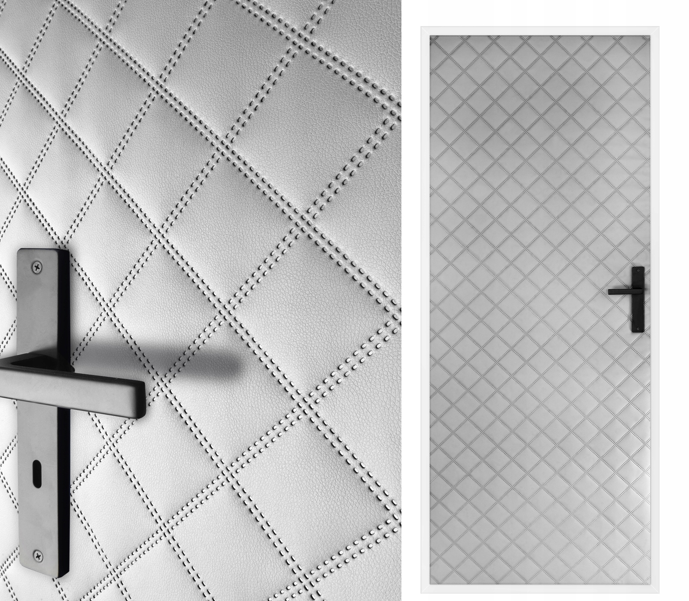 Ciemny brąz TAPICERKA DRZWIOWA Obicie na drzwi 7x7 Marka Ultrasonic