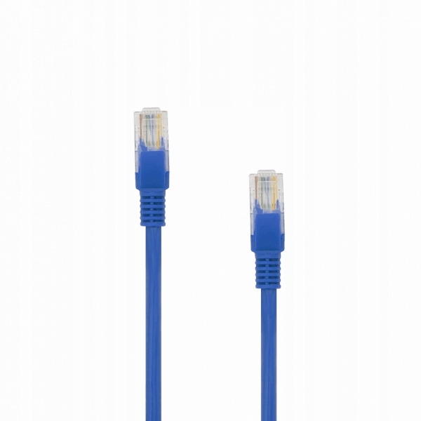 Przewód Sbox UTP CAT5e 3m Niebieski RJ45 Złocony Do Domu i Biura