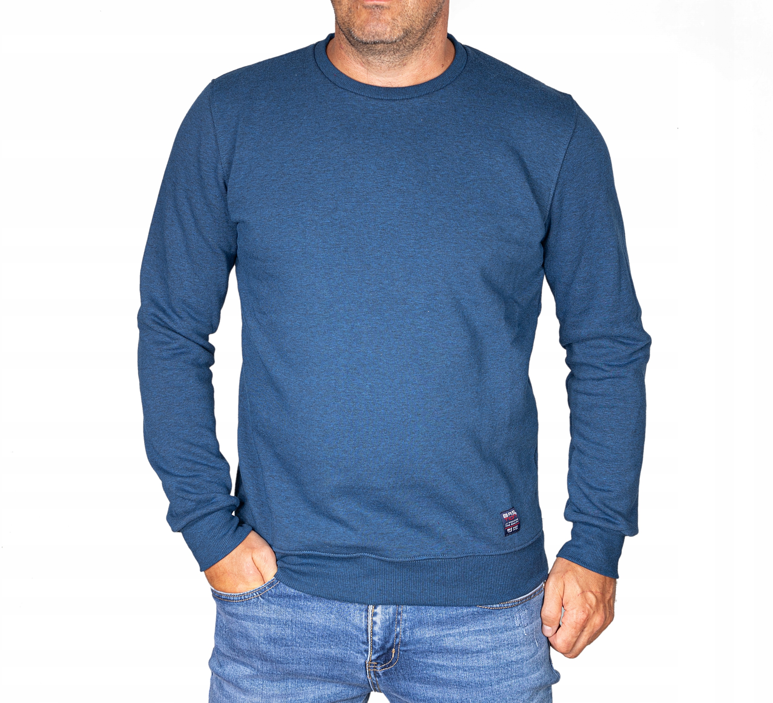 

Bluza męska niebieska gładka Bastion Polska 4XL