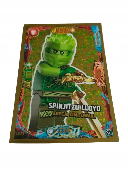 Karta Lego Ninjago Seria 7 LE23 Spinjitzu Lloyd