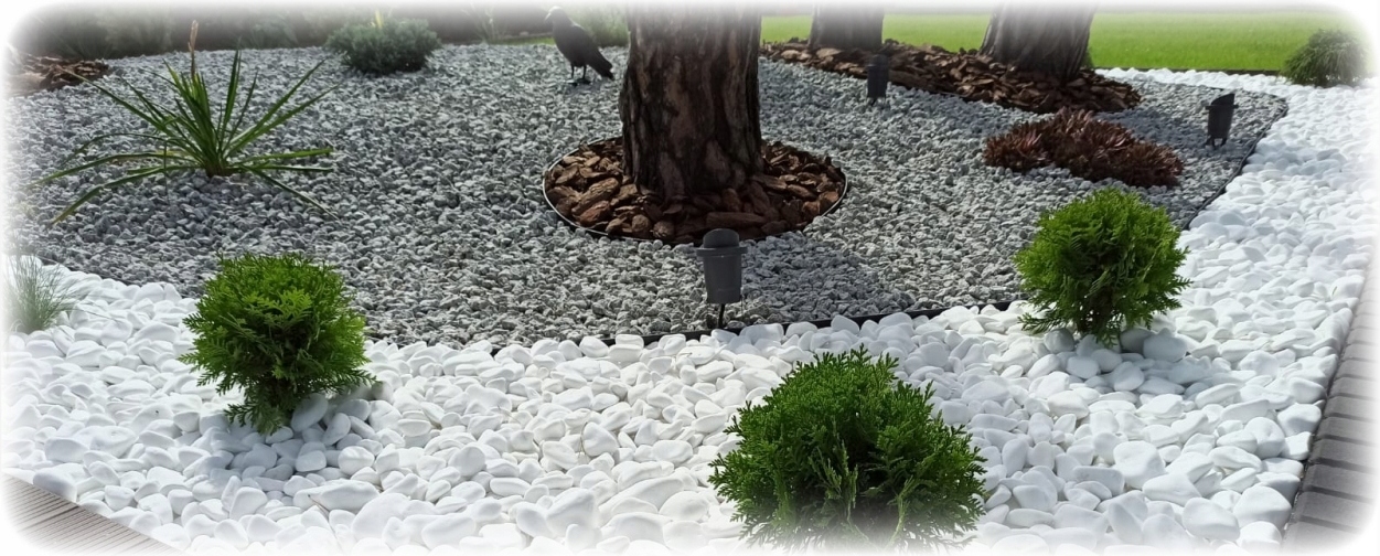 Kamienie Ozdobne Białe THASSOS Greckie 40-100 24kg Waga produktu z opakowaniem jednostkowym 24 kg