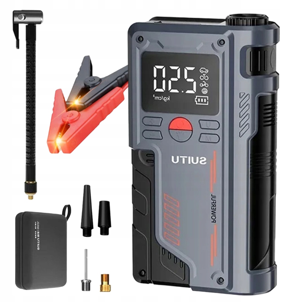 Startovací Zařízení Booster 150PSI Kompresor Starter 1000A 10000MAH 12V