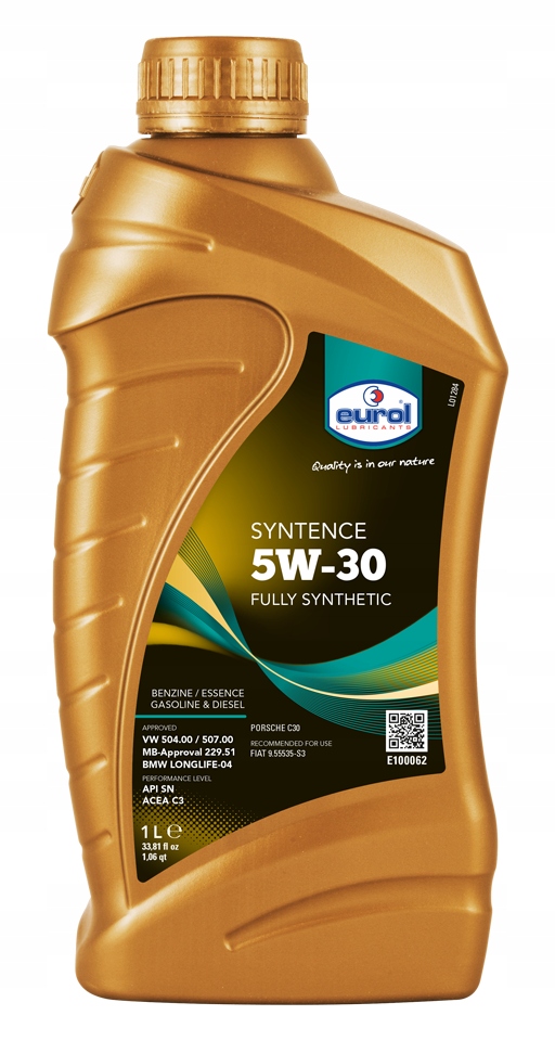 

Eurol Syntence 5W-30 (504/507) 1L