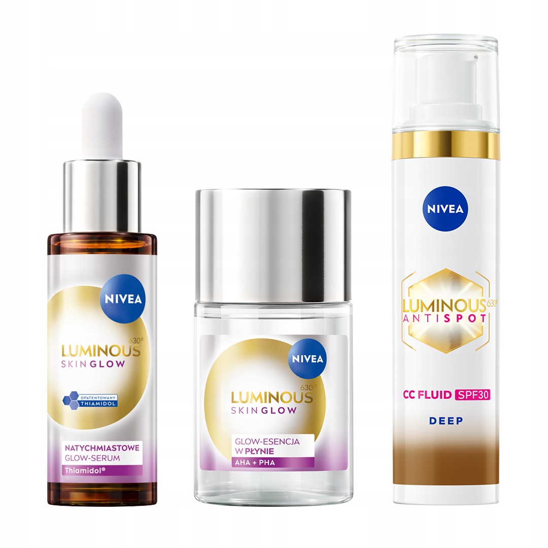Nivea Luminous sérum na pigmentové skvrny Esence CC krém Deep SPF30