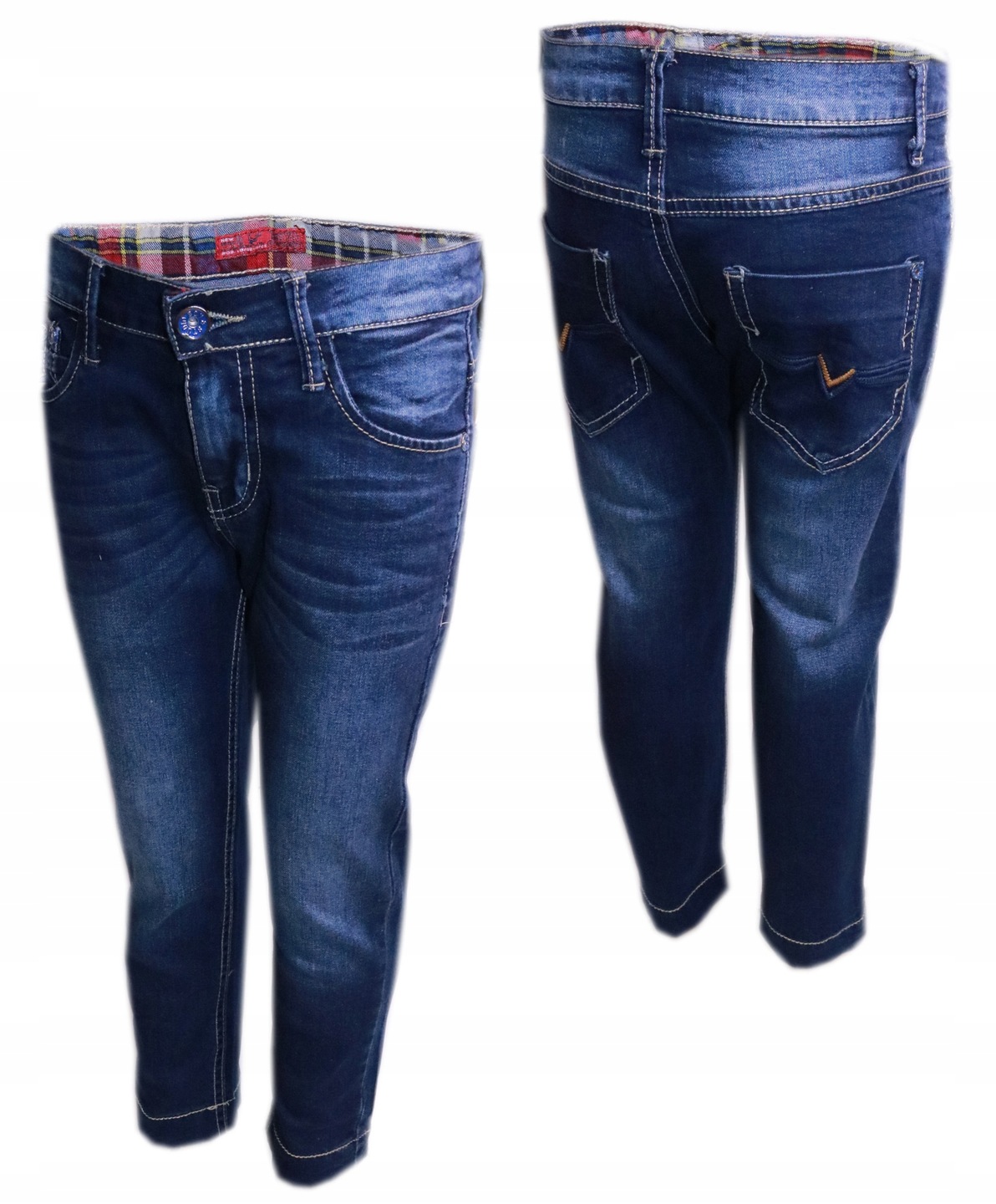 

Spodnie jeansowe chłopięce jeansy 104-110