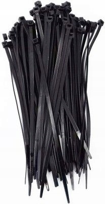 OPASKI ZACISKOWE KABLOWE TRYTKI UV CZARNE 4,8X300