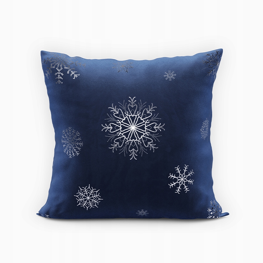 

Poszewka Śnieżki Velvet granatowy/srebrny 40x40 cm