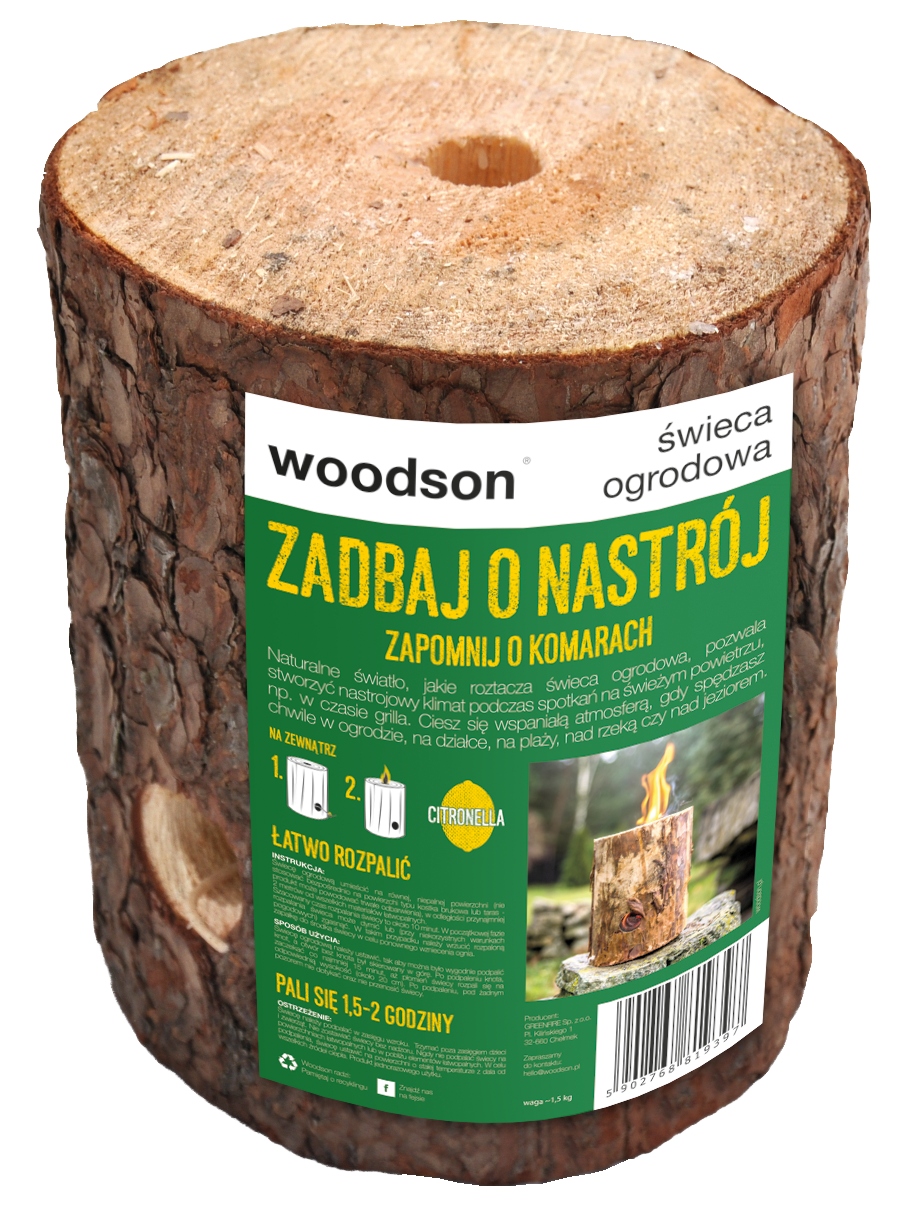 ZAPACHOWA ŚWIECA OGRODOWA ODSTRASZACZ KOMARÓW