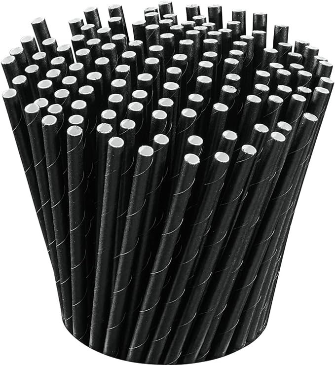 Słomki papierowe 100 szt biodegradowalne