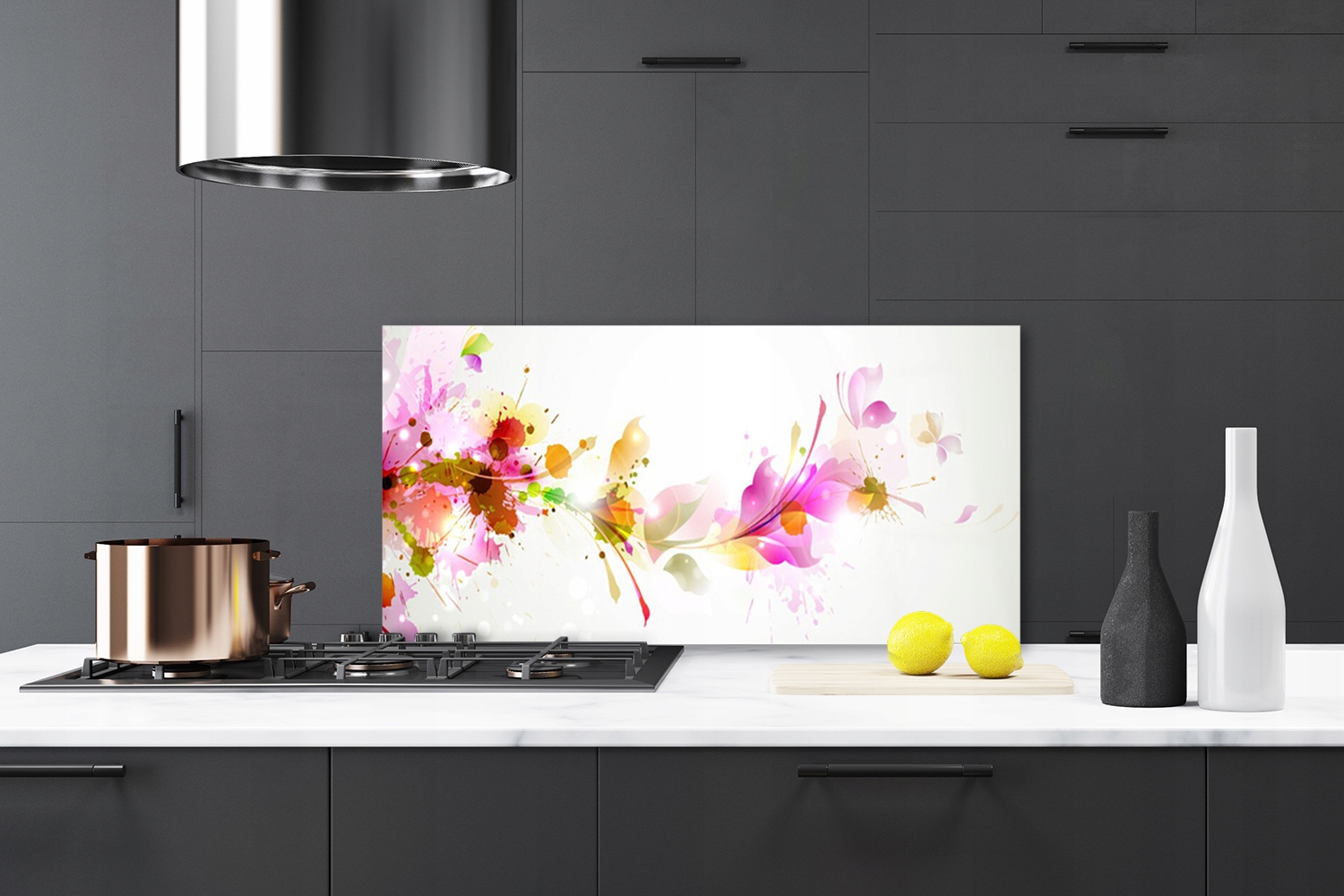 Panel szklany Płytka Abstrakcja 140x70 + KLEJ Marka Tulup