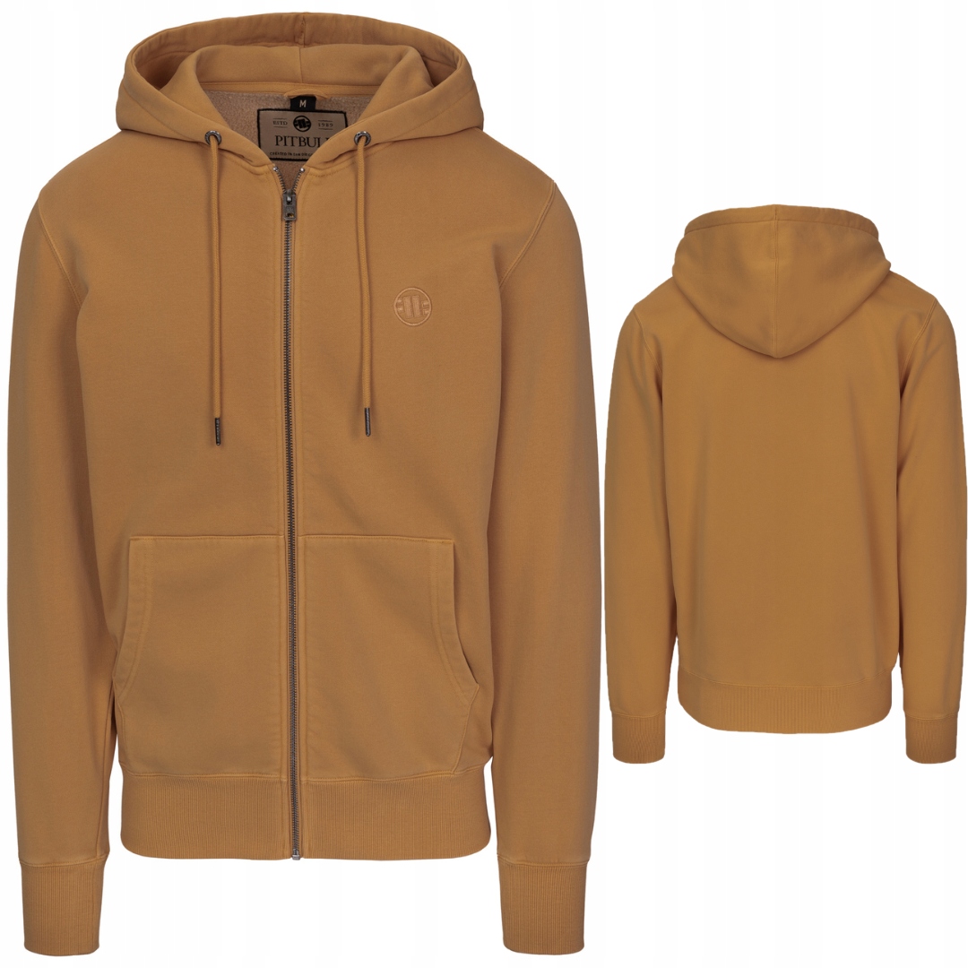 Pitbull West Coast Rozepínací Mikina S Kapucí Lancaster II Medová Žlutá XL