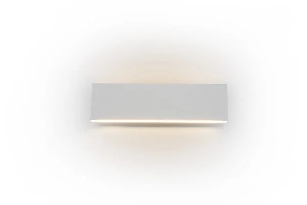Nástenná lampa obdĺžniková Concha biela Trio