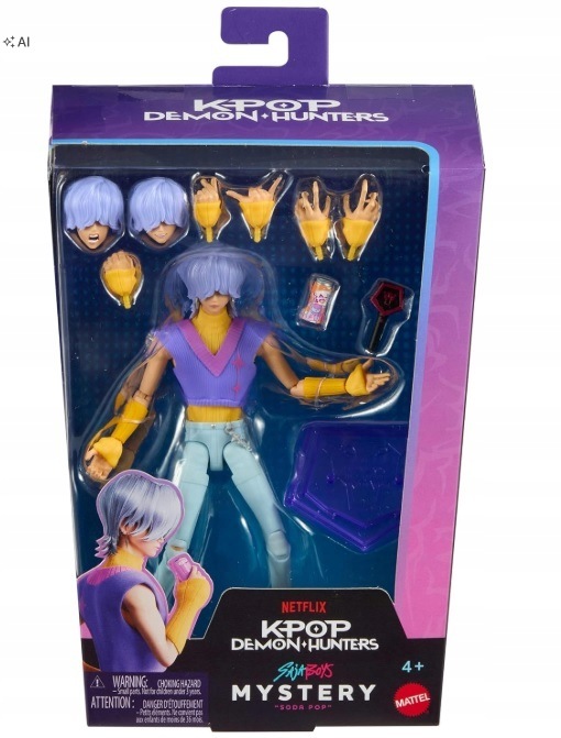 KPop Demon Hunters Saja Boys Mystery „Soda Pop” Figurka akcji Mattel